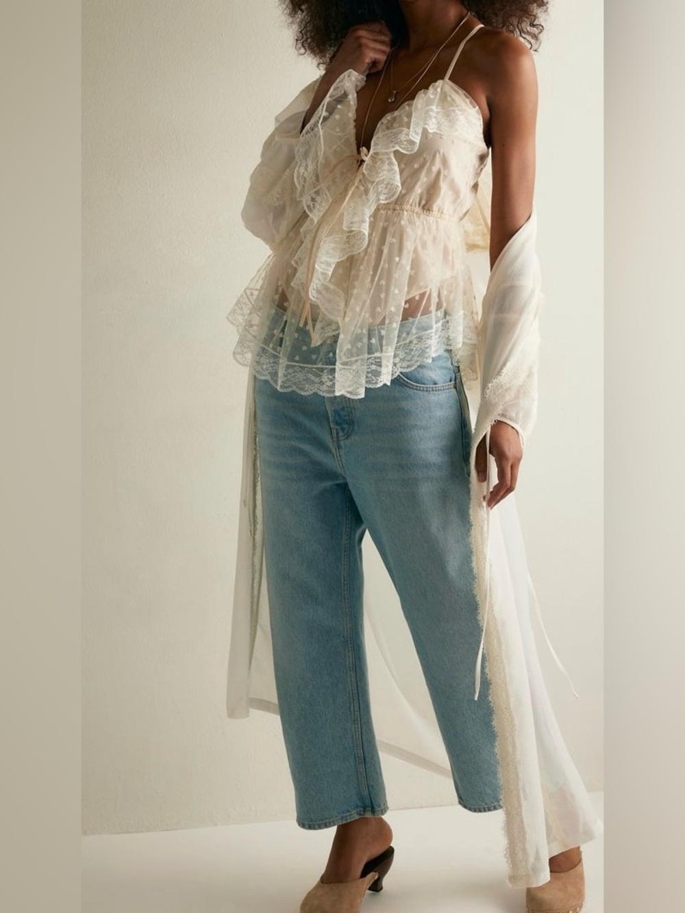Intimately by Free People ~ Sweet Sugar Bodysuit ~ Ivory ~ Small ~ *NWT* - Picture 9 of 13